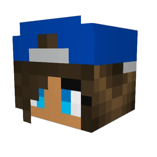 MysticalSiri Minecraft avatar head, 3D render