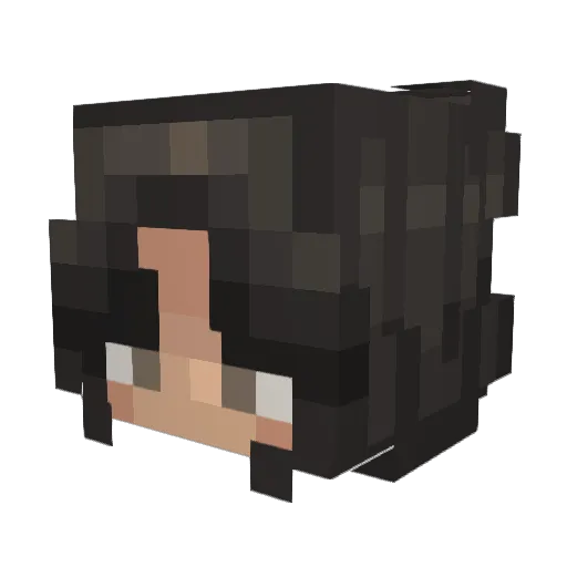 MysticalVitamin Minecraft avatar head, 3D render