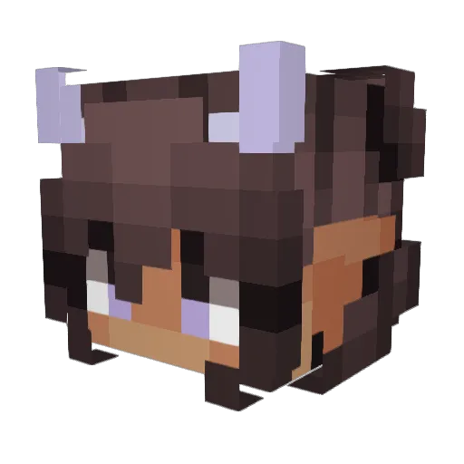 MysticalVortex Minecraft avatar head, 3D render