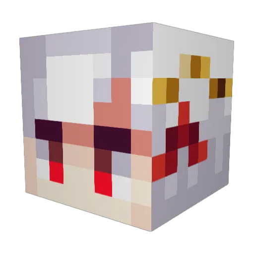 MysticalWaffl Minecraft avatar head, 3D render