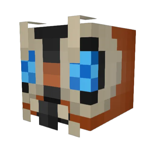Mystical_Hoopa Minecraft avatar head, 3D render