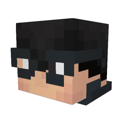 Mysticality Minecraft avatar head, 3D render