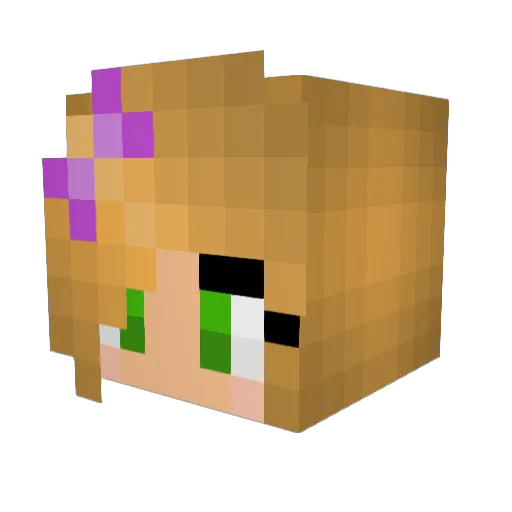 Mysticallover950 Minecraft avatar head, 3D render