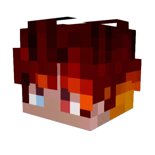 Mysticalwool Minecraft avatar head, 3D render