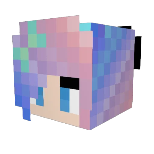 MysticcGhost Minecraft avatar head, 3D render
