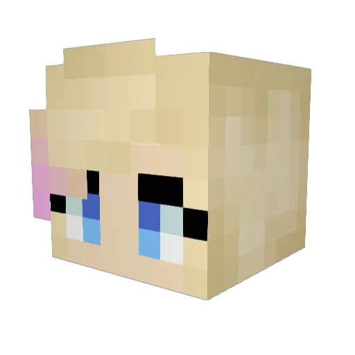 Mysticdragon15 Minecraft avatar head, 3D render