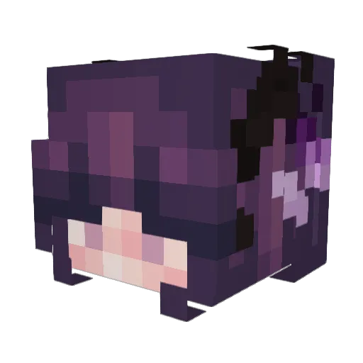 Mysticfirexo Minecraft avatar head, 3D render