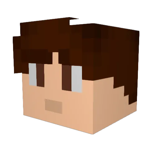 Mysticmonkey132 Minecraft avatar head, 3D render