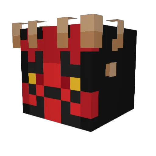 Mysticrowan Minecraft avatar head, 3D render