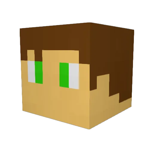 Mysticslayer555 Minecraft avatar head, 3D render
