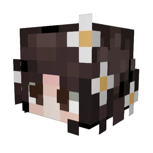 MysticxMoon4 Minecraft avatar head, 3D render