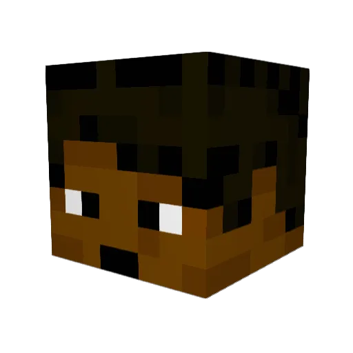 MystiiqueFire Minecraft avatar head, 3D render