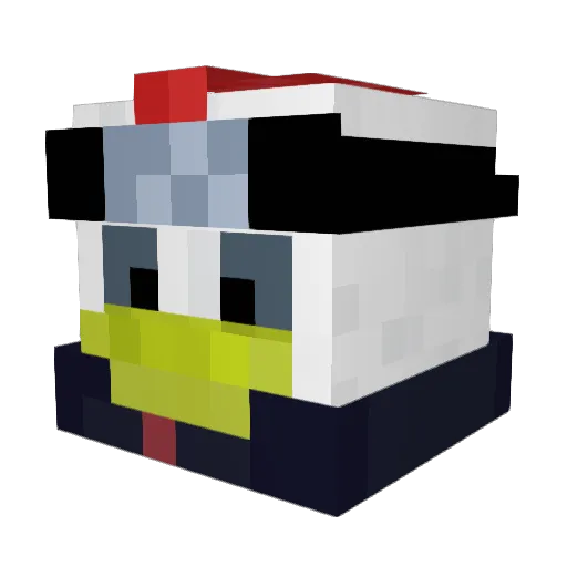 Mystik5001 Minecraft avatar head, 3D render