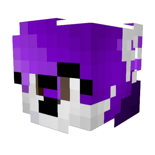 MystikWolves Minecraft avatar head, 3D render