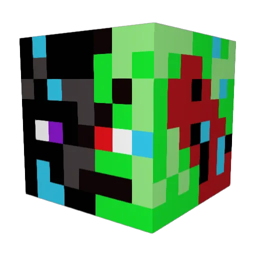 Mystik_Gengar Minecraft avatar head, 3D render