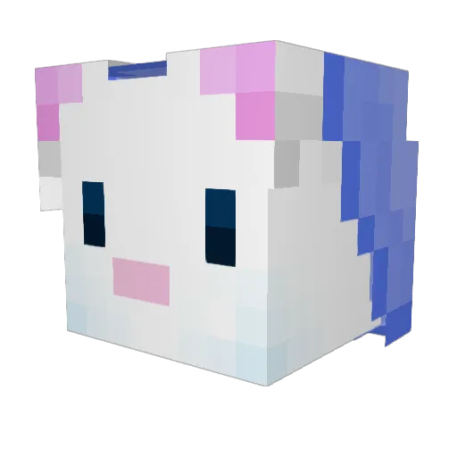 Mystikca Minecraft avatar head, 3D render