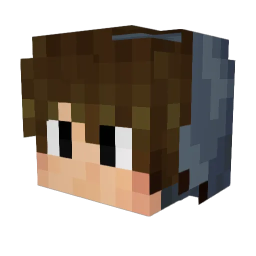 Mystiqnox Minecraft avatar head, 3D render
