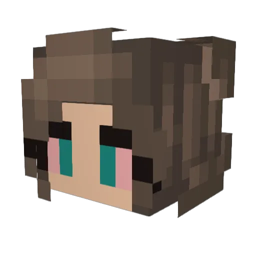 Mystique_95 Minecraft avatar head, 3D render