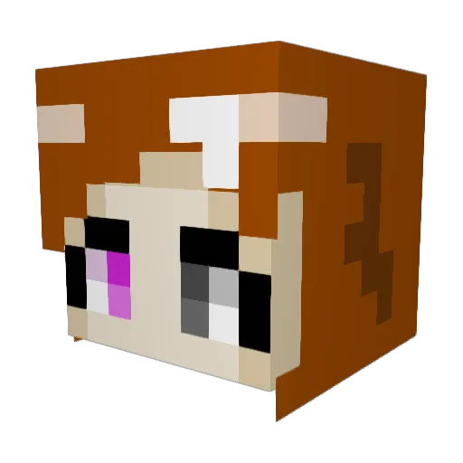 MystlcGreatness Minecraft avatar head, 3D render