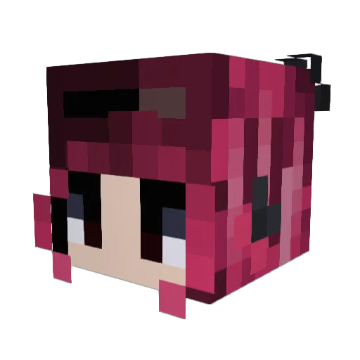 MystlcLight Minecraft avatar head, 3D render