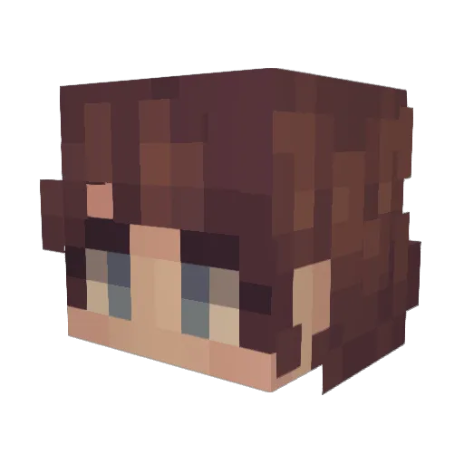 MystoMic_ Minecraft avatar head, 3D render