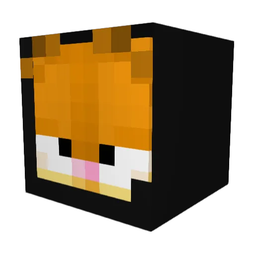 Mystoc_Wannabe Minecraft avatar head, 3D render