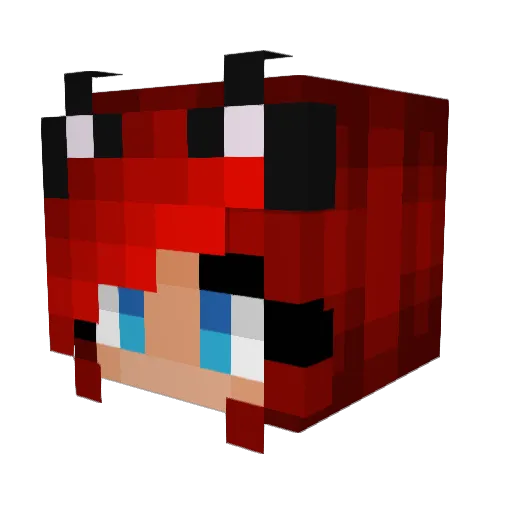 MystogenPlayz Minecraft avatar head, 3D render
