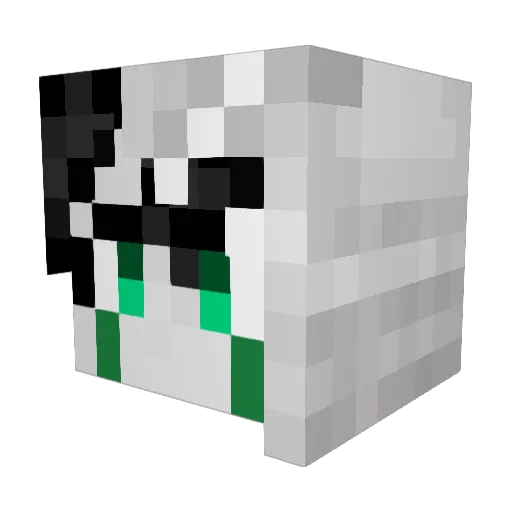 Mystril_ Minecraft avatar head, 3D render