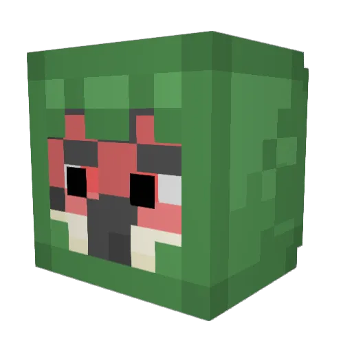 Mystrios Minecraft avatar head, 3D render