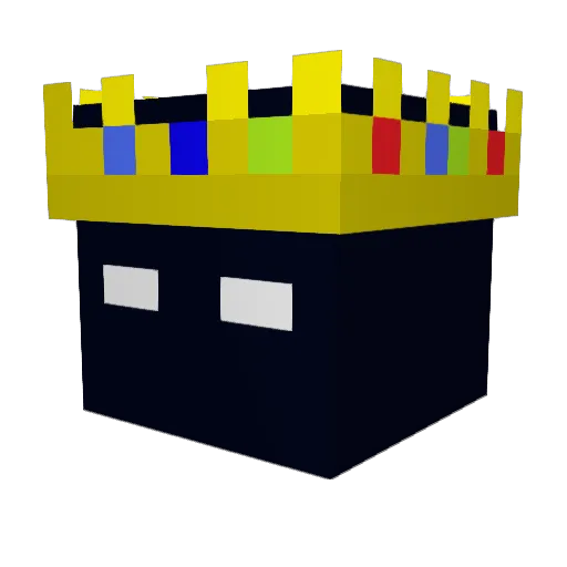 Mystrium Minecraft avatar head, 3D render