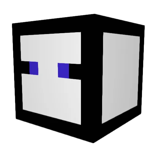 Mystuss Minecraft avatar head, 3D render