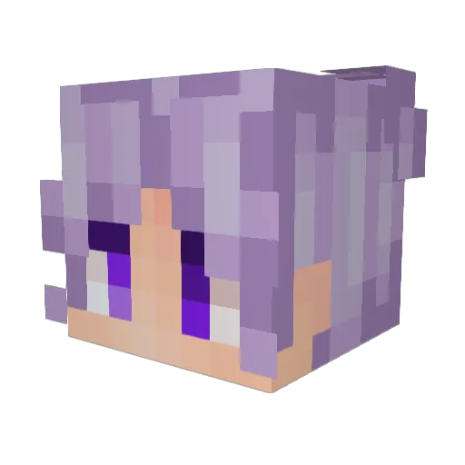 MystycMayhem Minecraft avatar head, 3D render