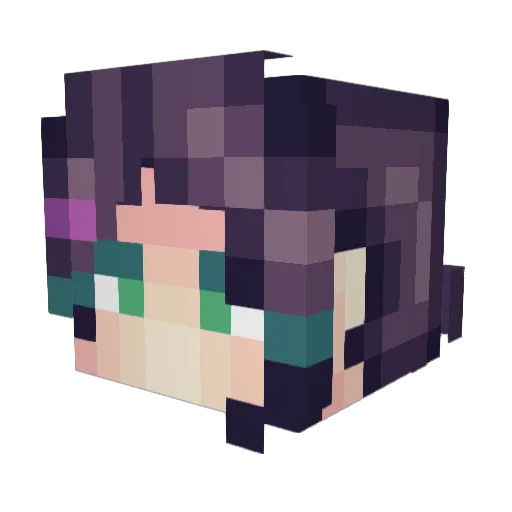 Mystyon Minecraft avatar head, 3D render