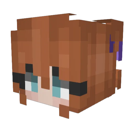 MystyxLP Minecraft avatar head, 3D render