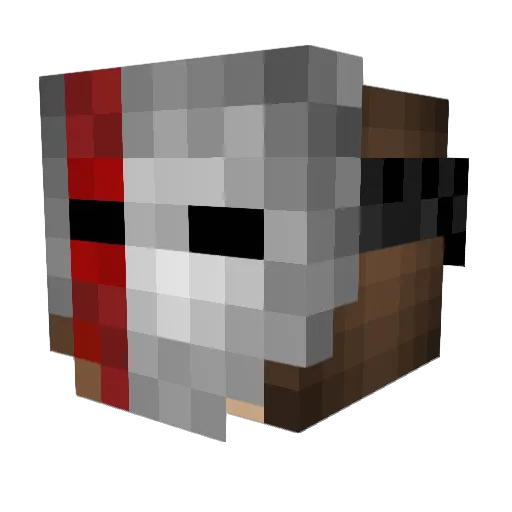 Myth09 Minecraft avatar head, 3D render