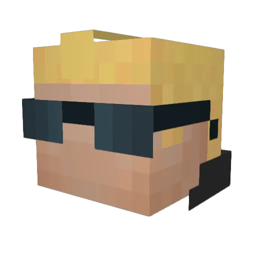 Myth3145 Minecraft avatar head, 3D render