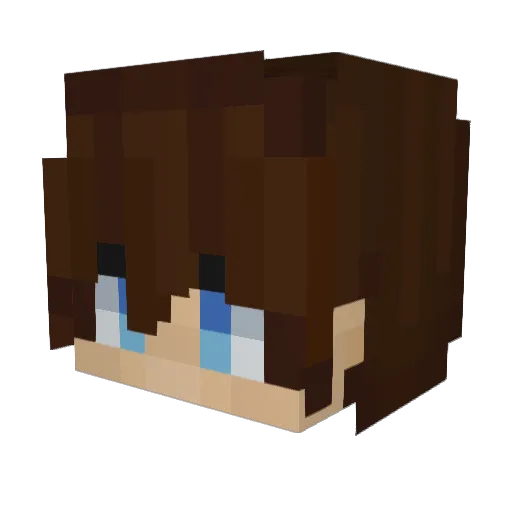 Myth375 Minecraft avatar head, 3D render