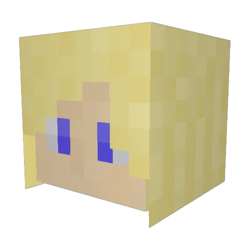 MythAnnLegend Minecraft avatar head, 3D render