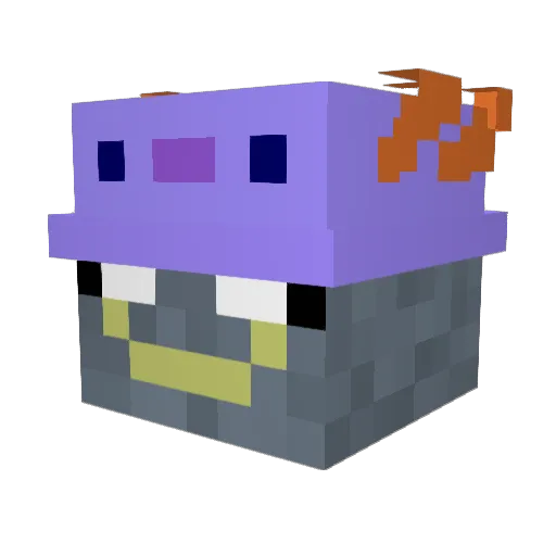 MythCarver Minecraft avatar head, 3D render