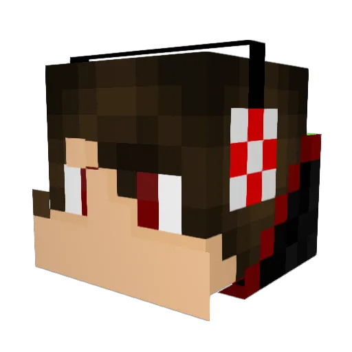 MythKnightNInja Minecraft avatar head, 3D render