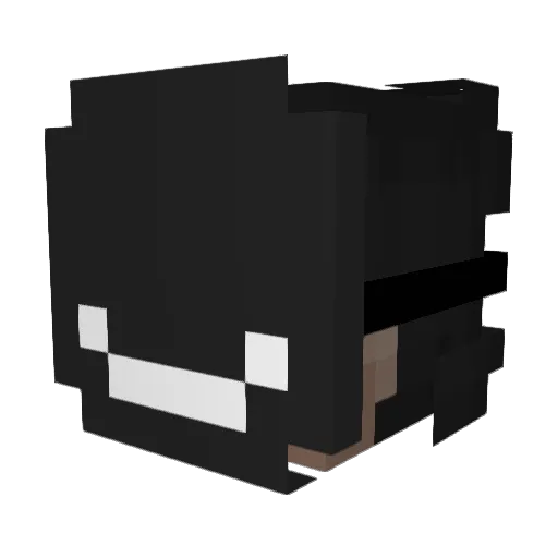 MythLess_ Minecraft avatar head, 3D render