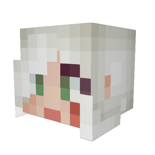 Mythanta Minecraft avatar head, 3D render