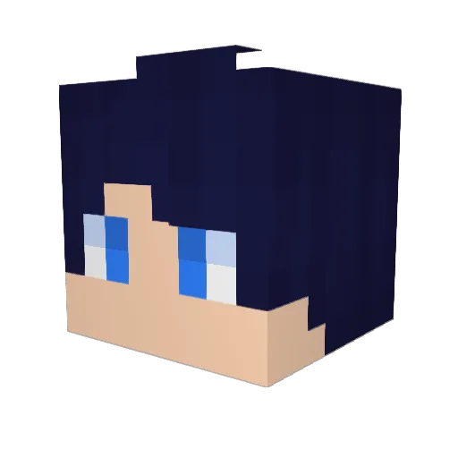 Mythchi Minecraft avatar head, 3D render