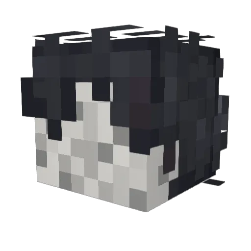 Mythero Minecraft avatar head, 3D render