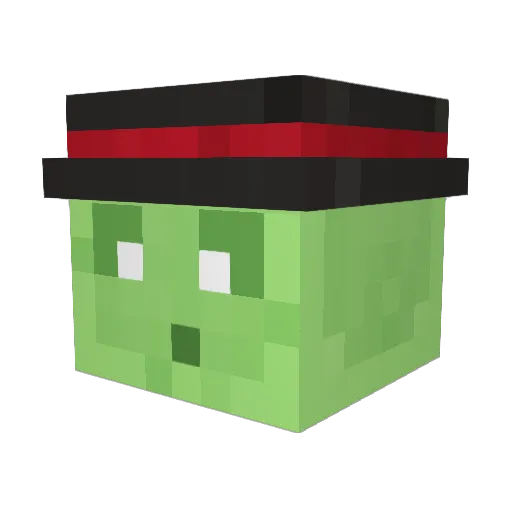 Mythes_ Minecraft avatar head, 3D render