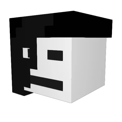 Mythesdi Minecraft avatar head, 3D render