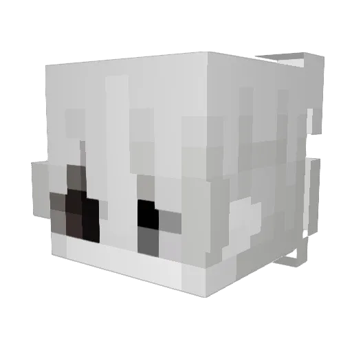 Mythfract Minecraft avatar head, 3D render