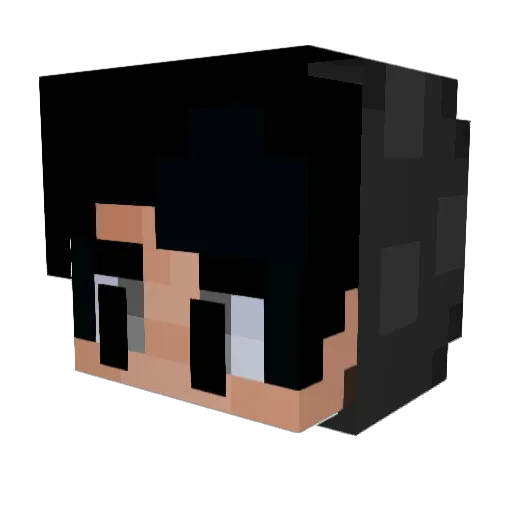 MythiChampion Minecraft avatar head, 3D render