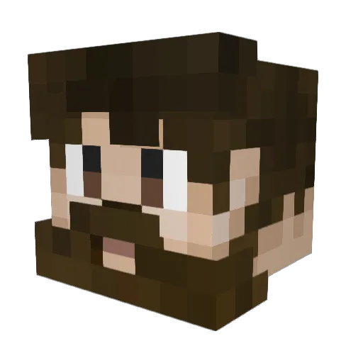 MythiK_Yeet Minecraft avatar head, 3D render