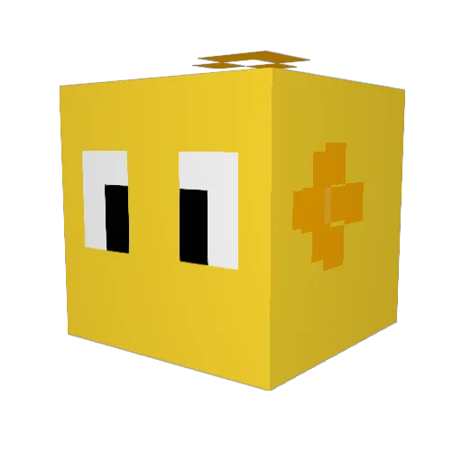 MythicCheese Minecraft avatar head, 3D render